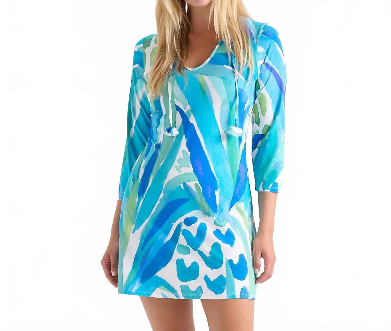 

Морское мини-платье с ананасовым принтом Hatley, Painted Pineapple