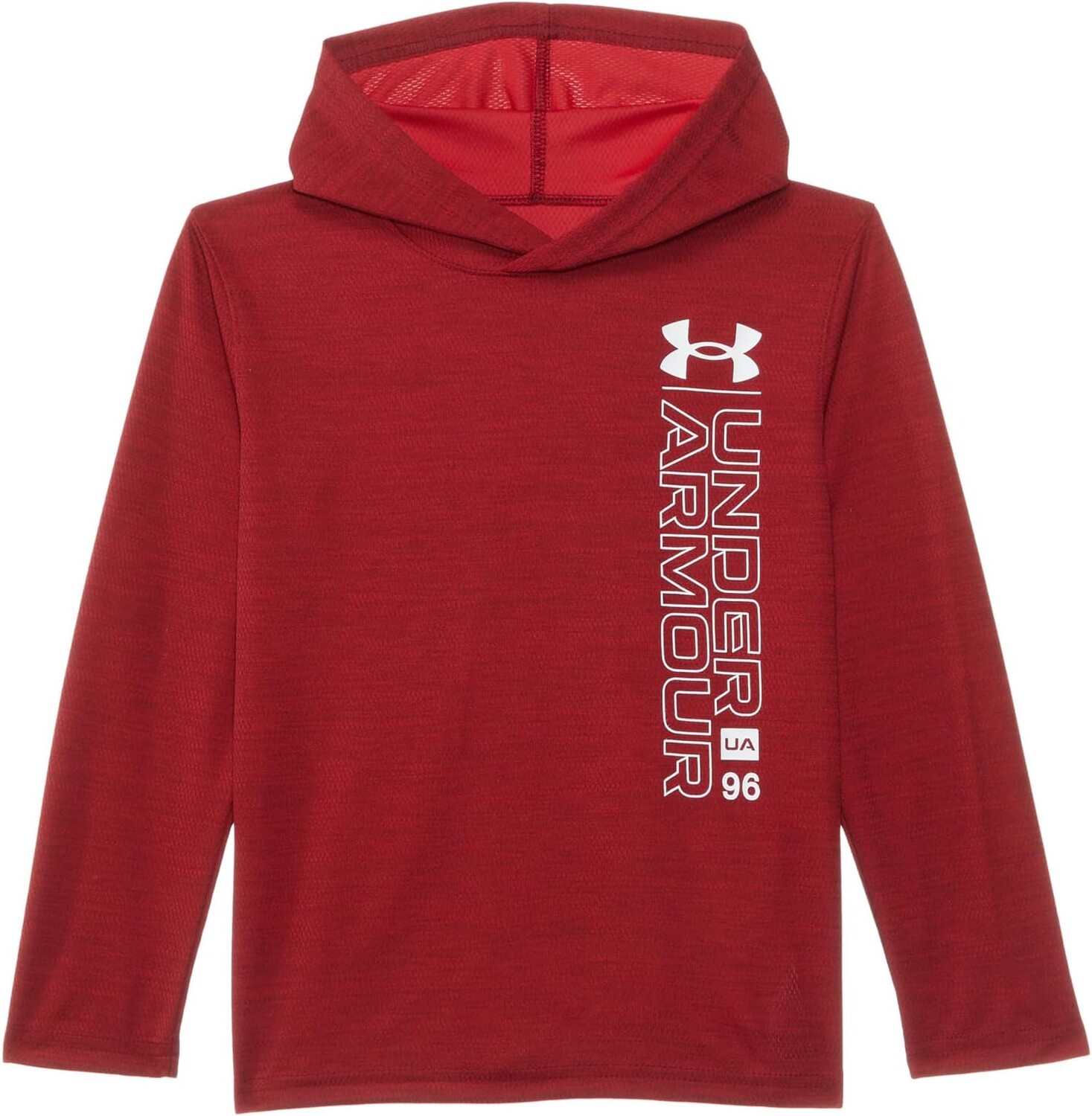

Худи Under Armour Kids Wordmark Twist Mesh Hoodie, красный