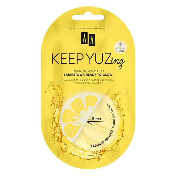 

Экспресс-банкетная маска для лица, готовая к сиянию, 7 мл Aa Keep yuzing