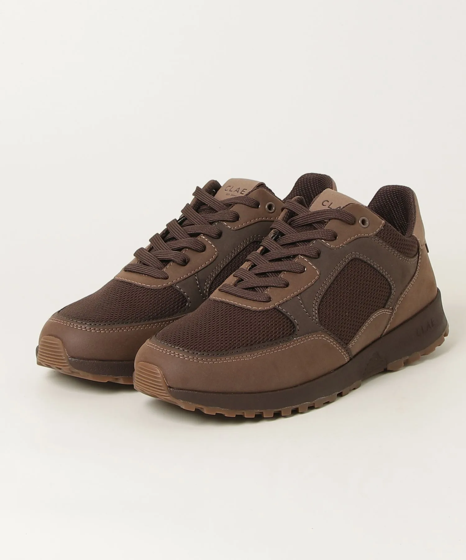 Мужские кроссовки CLAE Joshua LA16 из рециклированной ткани коричневые