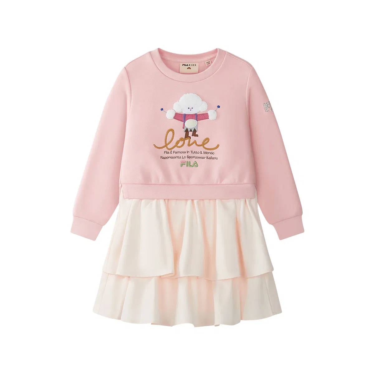 Платье для девочек FILA KIDS x SEUNGYOUN KIM Fragrant Berry Pink