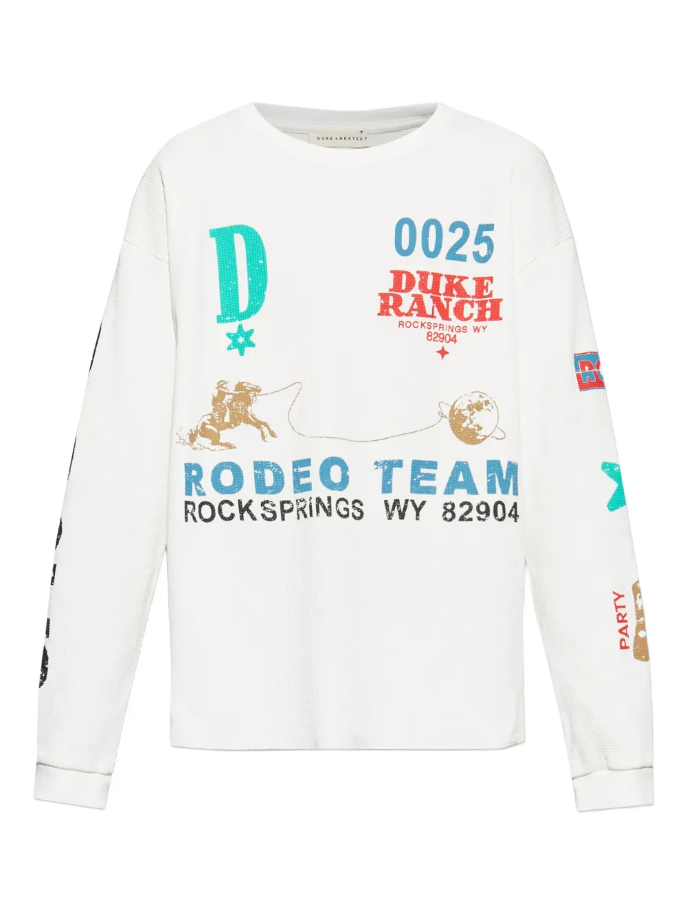 

Футболка с графическим принтом Duke & Dexter, белый