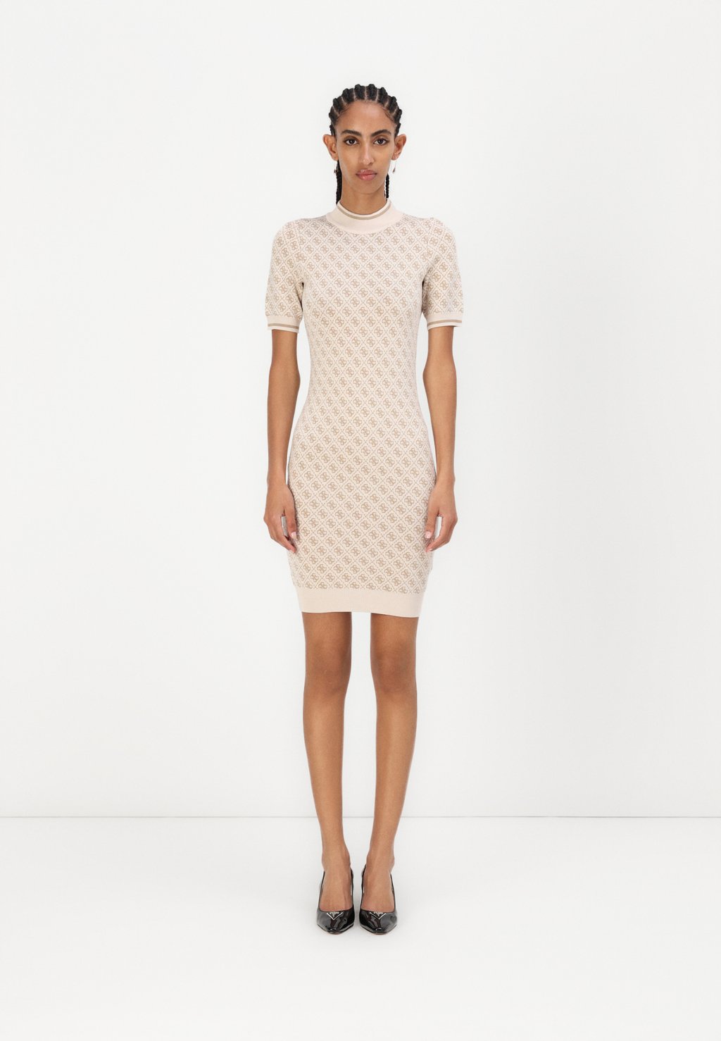 

Платье-футляр LISE LOGO Guess, слоновая кость