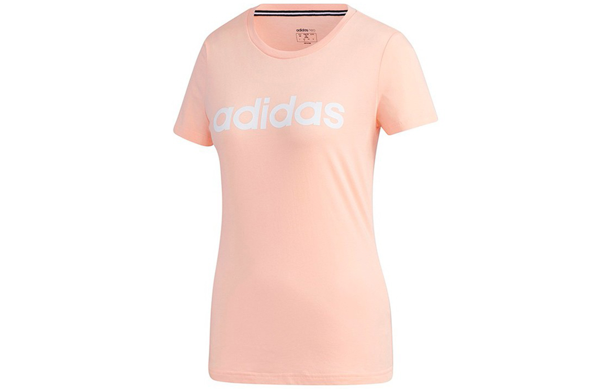 

Футболка обычная женская розовая Adidas Neo