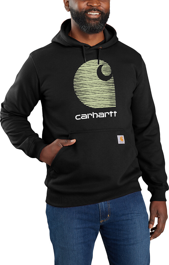 

Худи Carhartt Rain Defender C Logo Hoodie, черный
