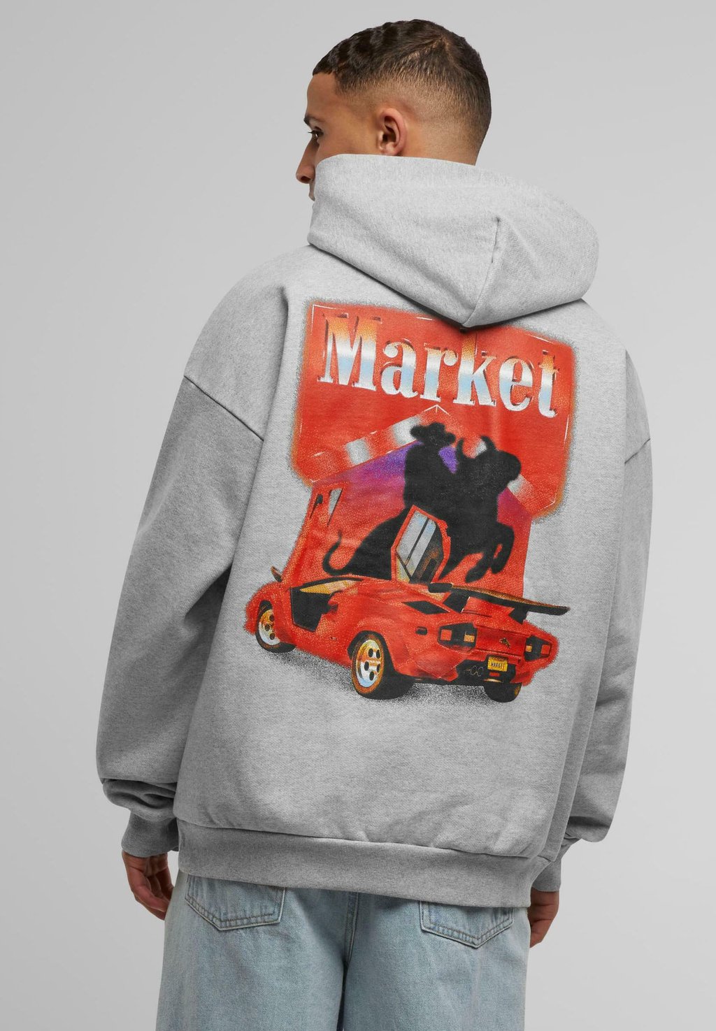 

Толстовка BULLRIDER - Hoodie Market, серый