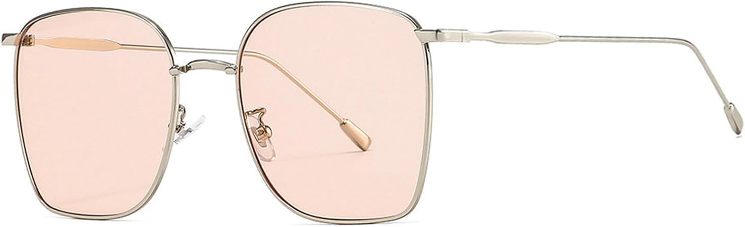 

Винтажные большие квадратные солнцезащитные очки для мужчин, металлические очки, модные женские солнцезащитные очки черного цвета с защитой от УФ-излучения UV400 mincl, C4