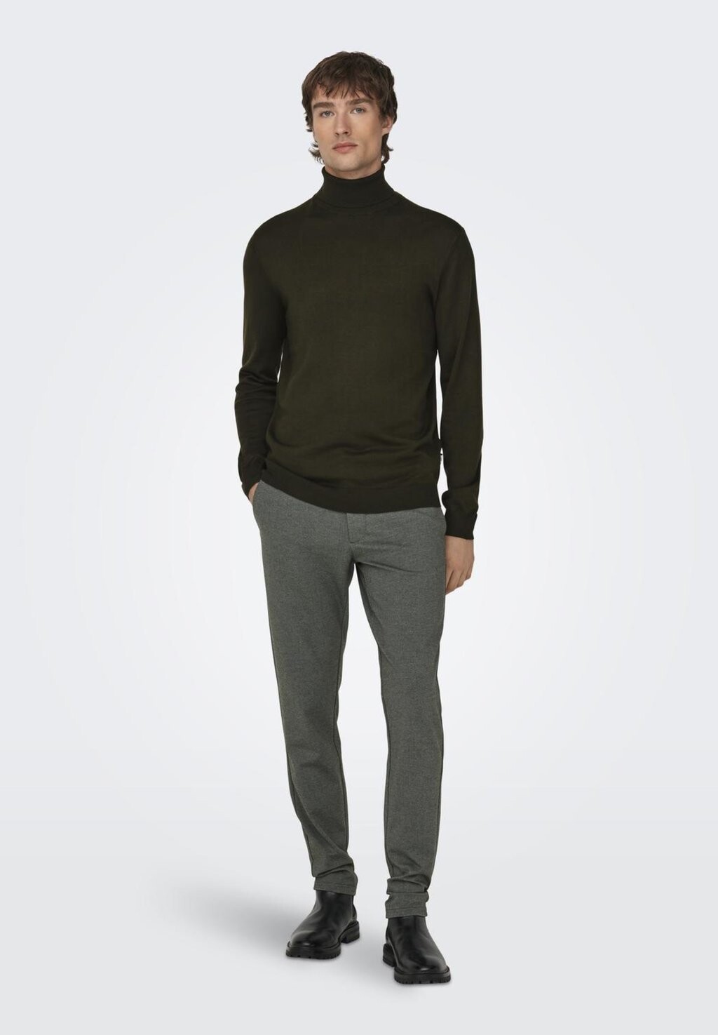 

Чиносы ONSMARK TAP DITSY PANT Only & Sons, темно-синий