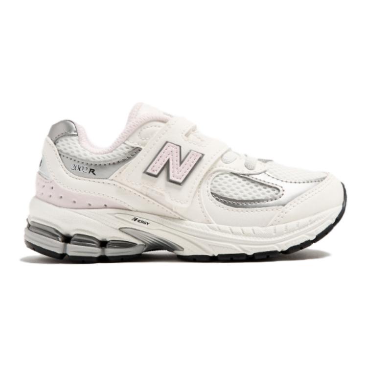 Детские кроссовки New Balance 2002R, белые с розовыми акцентами — фото 2