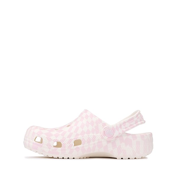 

Сабо Crocs Classic Warped Checker Clog, белый/розовый