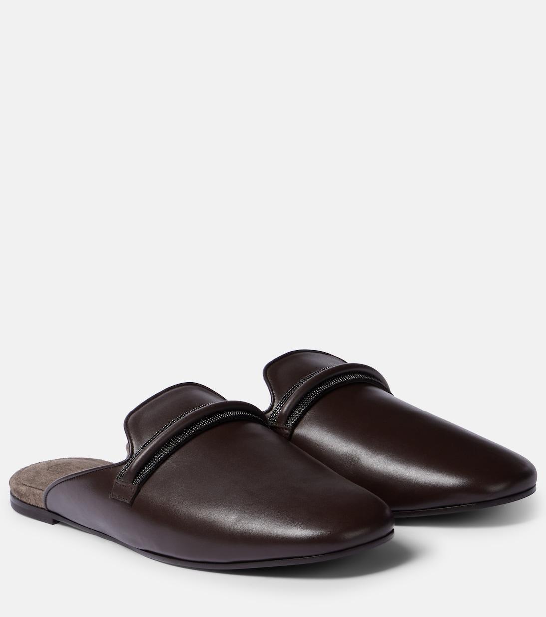 Кожаные мюли Brunello Cucinelli, Testa Moro