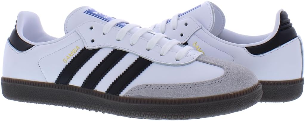 Мужские кроссовки adidas Samba OG, белый/белый/черный — фото 2