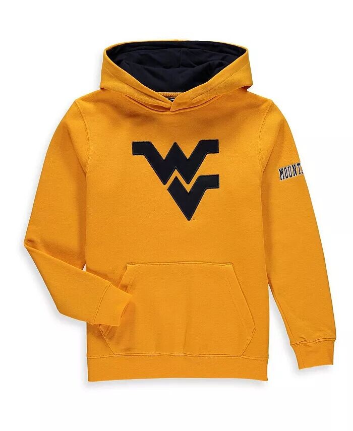

Золотой пуловер с капюшоном и большим логотипом Big Boys West Virginia Mountaineers Stadium Athletic