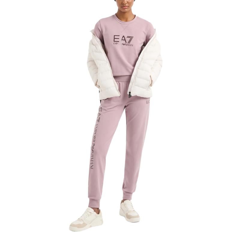 EA7 SS24 Повседневные брюки женские розовые EMPORIO ARMANI — фото 3
