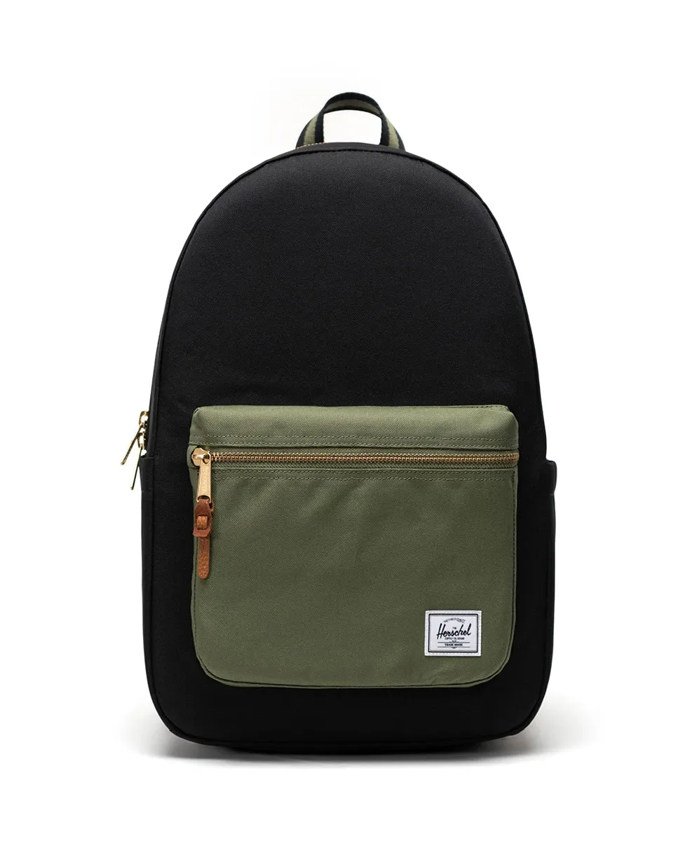 

Унисекс переработанный фиолетовый рюкзак 22 л с молнией Herschel, черный