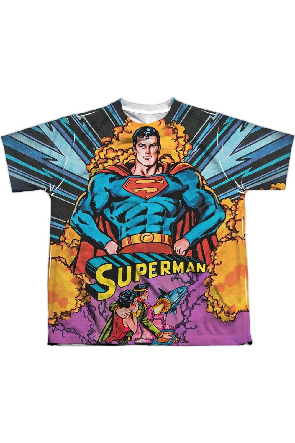 

Футболка с коротким рукавом для детей "Superman Blast Off" Gildan, белый