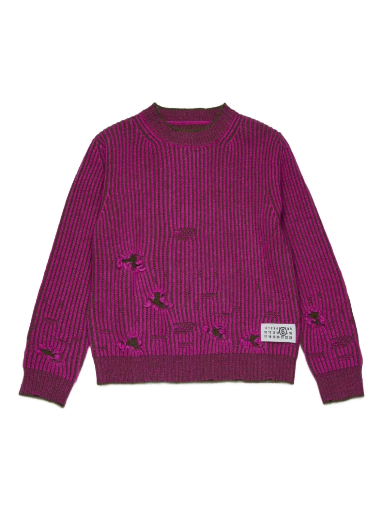 

MM6 Maison Margiela Kids шерстяной джемпер, розовый