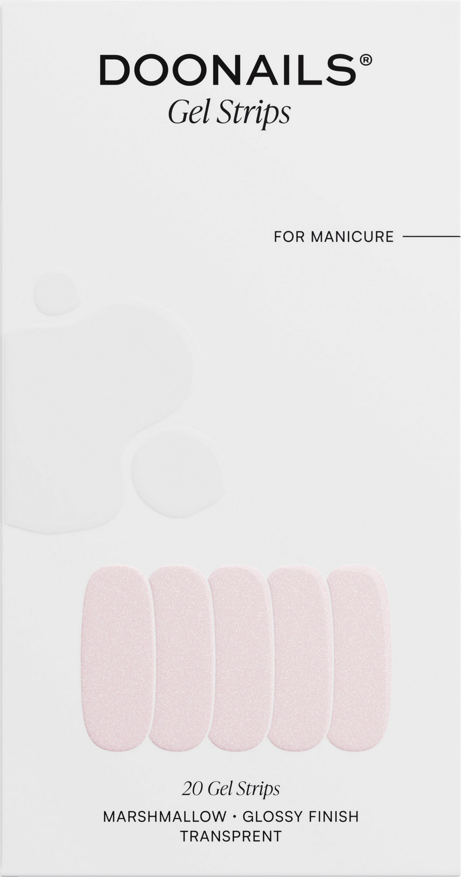 

УФ-лак для ногтей Doonails UV Gel Strips Marshmallow