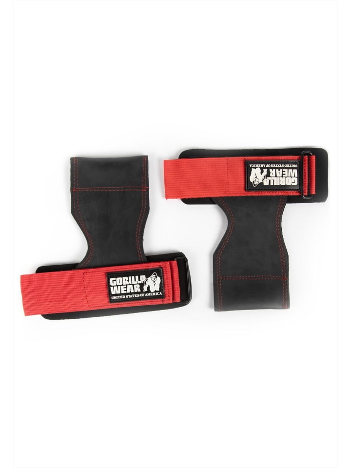 

Кожаные перчатки Gorilla Wear, цвет lifting grips - schwarz/rot