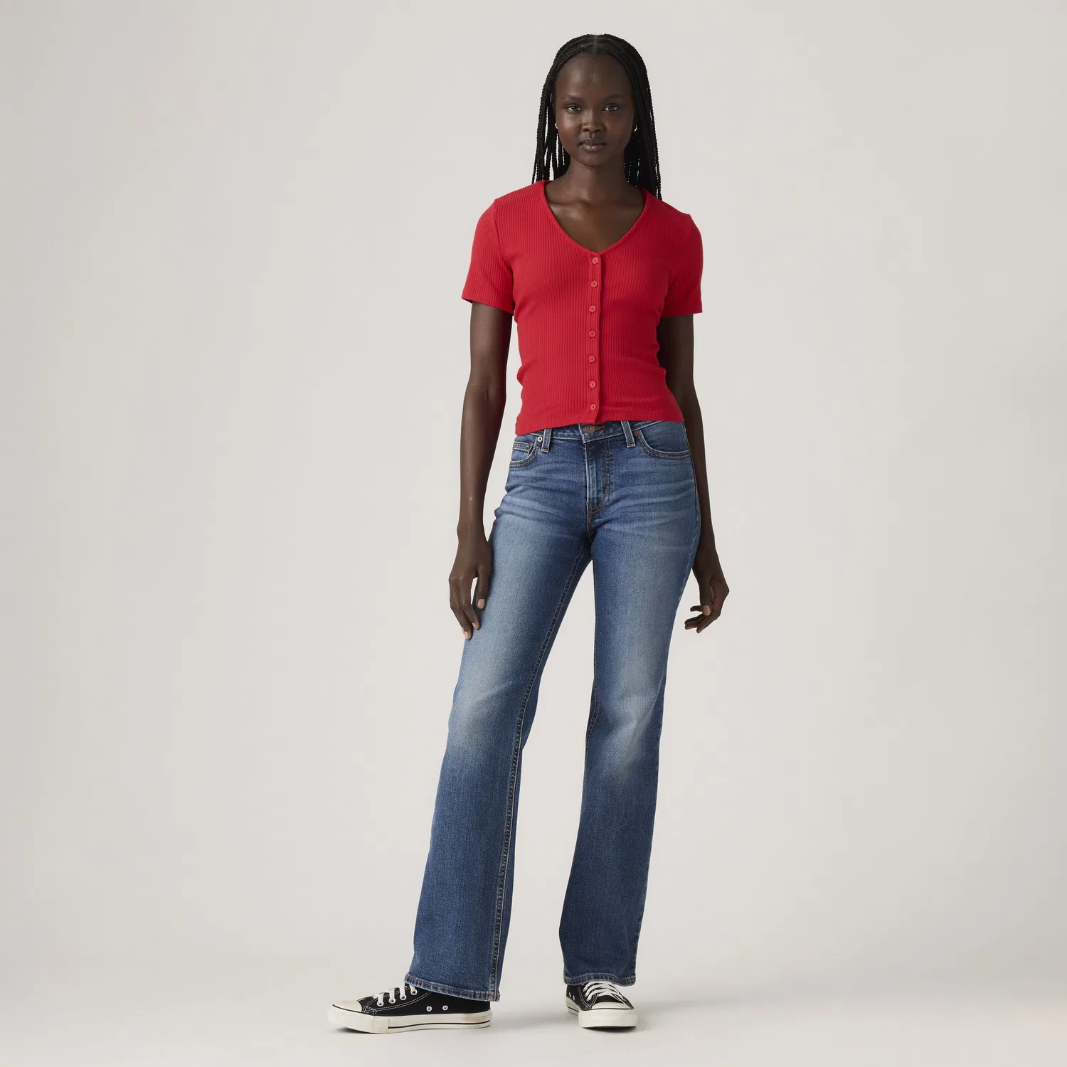 Женские джинсы Superlow Bootcut Levi's, Medium Wash — фото 2