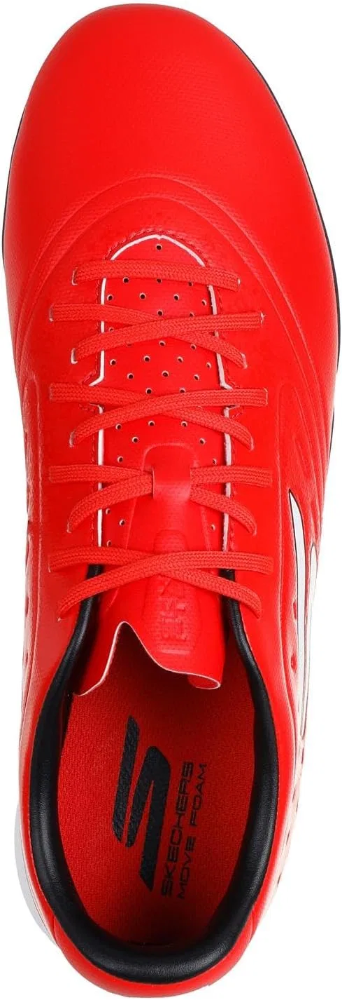 Мужские кроссовки Skechers Razor 1.5 Academy Turf Football Trainer, Red Synthetic Black Trim — фото 3
