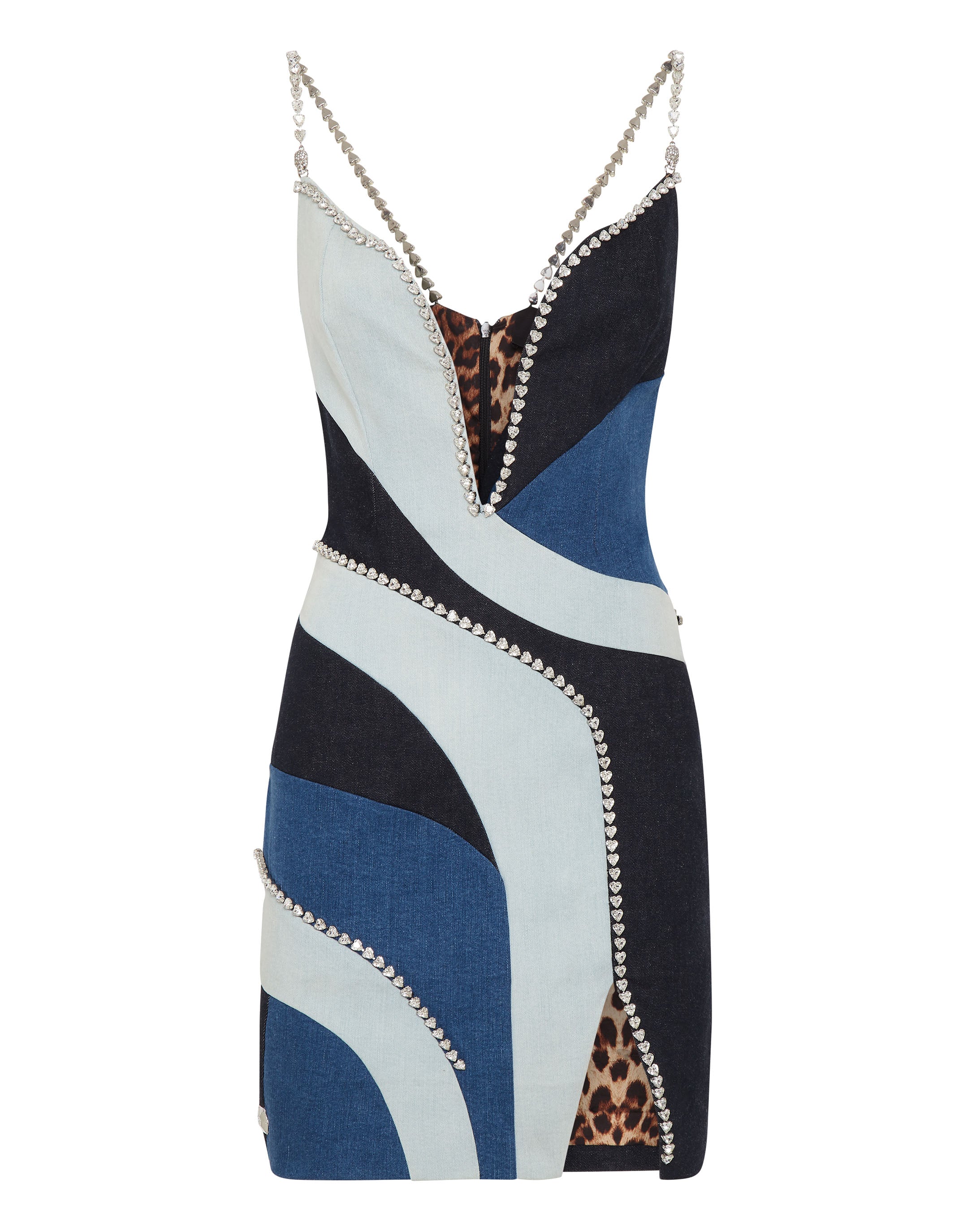 

Джинсовое мини-платье PHILIPP PLEIN, цвет middle blue