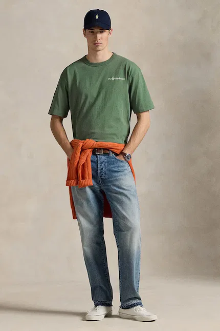 Футболка хлопковая Tee Polo Ralph Lauren, зеленый — фото 3