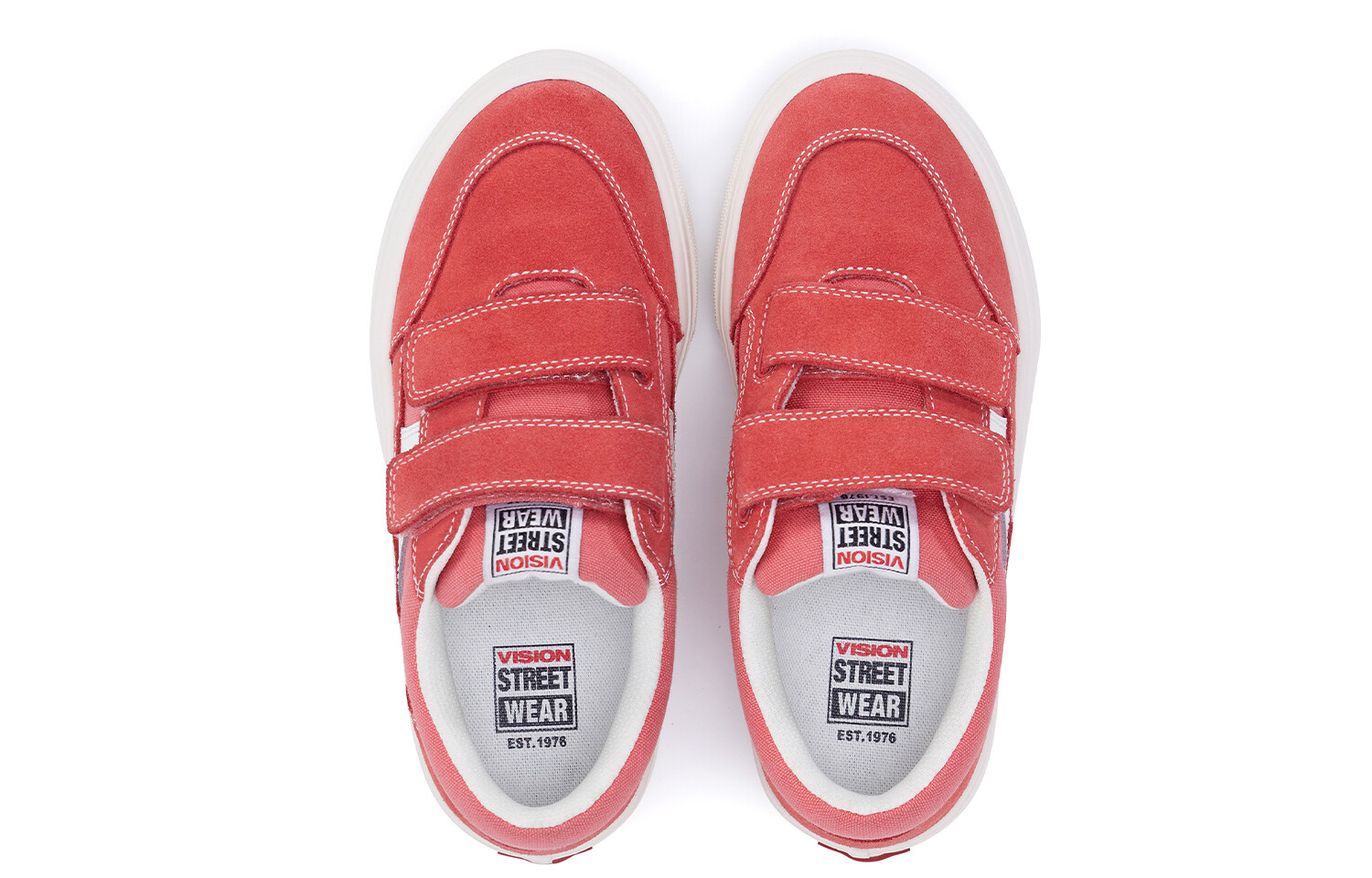 Детские парусиновые туфли Stick Light Kids Low-top Red Vision Street Wear, красный — фото 2