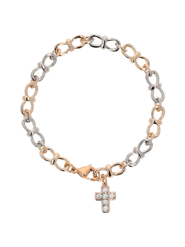 

Faina Женский браслет-цепочка со стразами, розовое золото, серебро