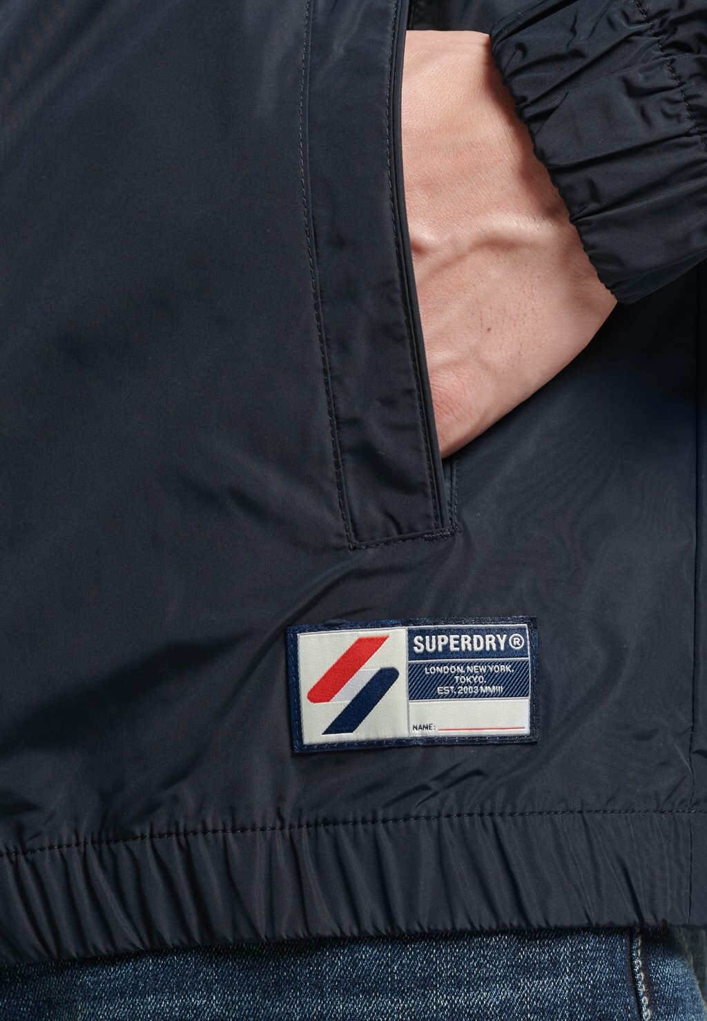 

Тренировочная куртка CAGOULE Superdry, темно-синий