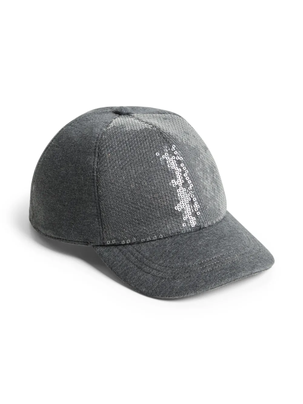 

Кепка с пайетками Brunello Cucinelli Kids, серый