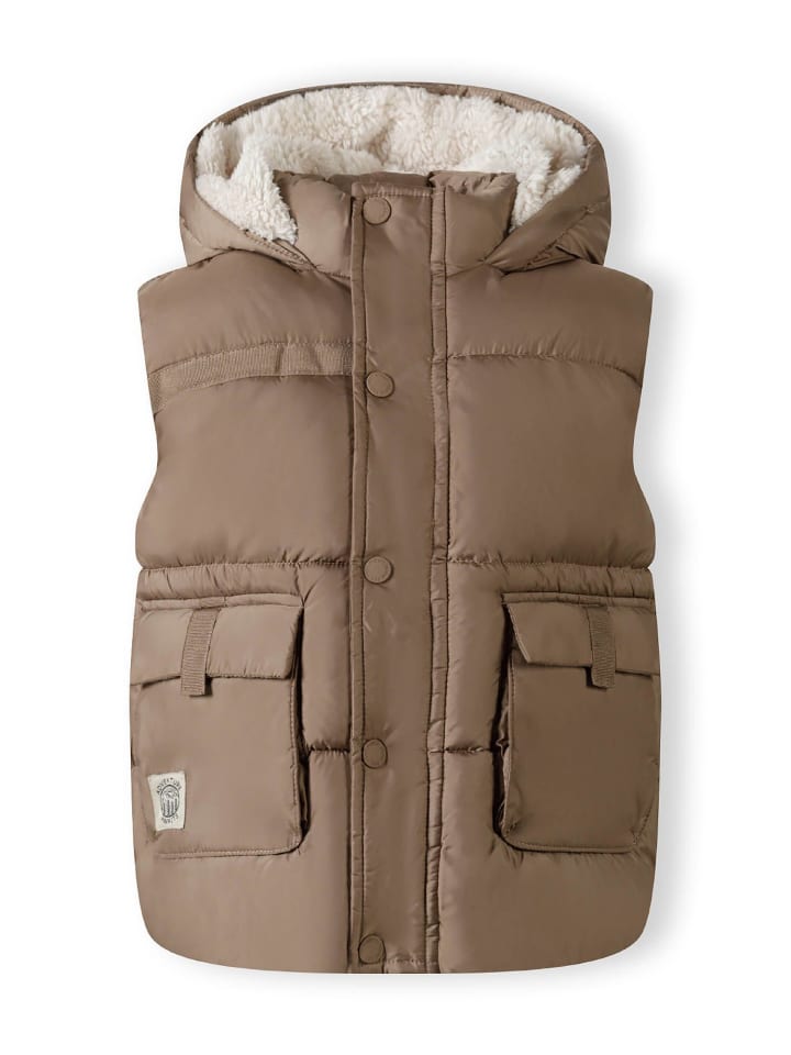 Minoti Стеганый жилет 27gilet1 бежевого цвета — фото 4