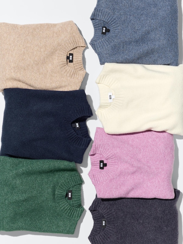 Джемпер Soufflé с круглым вырезом Uniqlo, 01 off white — фото 4