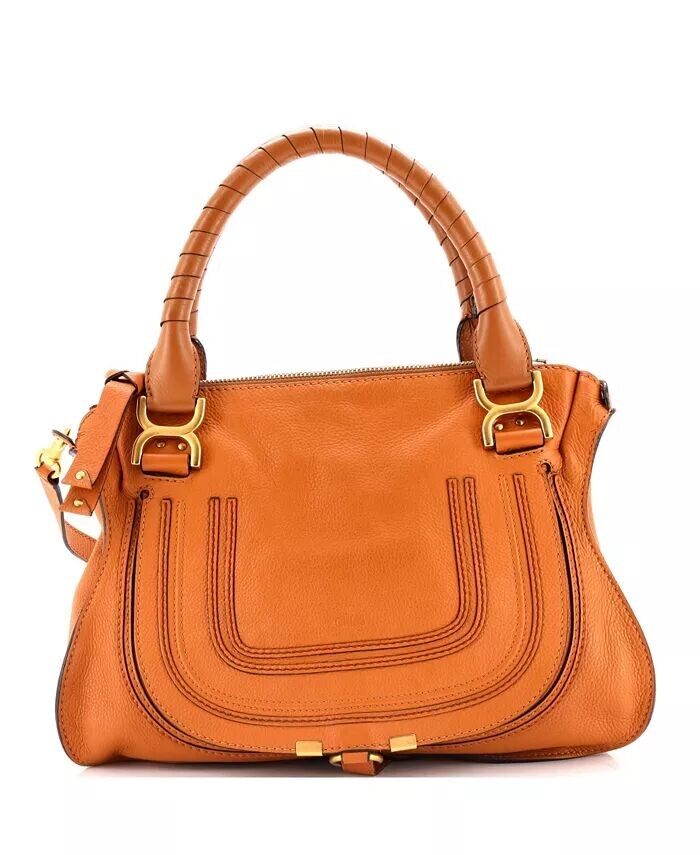 

Кожаная сумка Marcie среднего размера Pre-Owned Chloe, коричневый