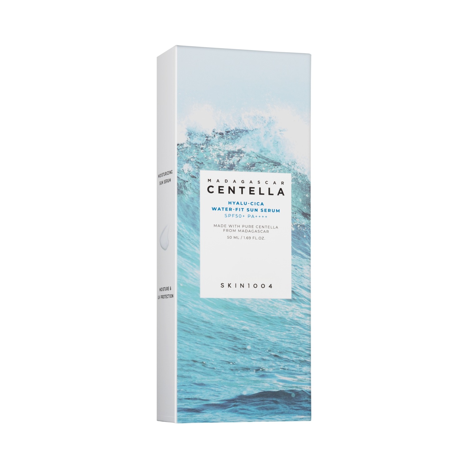 Солнцезащитный крем sonnencreme madagascar centella hyalu-cica water-fit sun serum Skin1004, объем 50 мл — фото 2