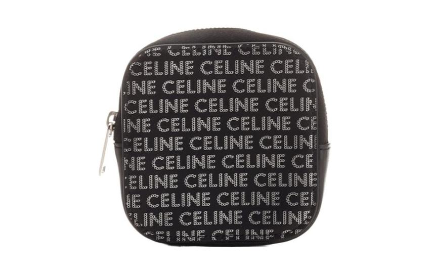 

CELINE Мужской кошелек из коровьей кожи, черный
