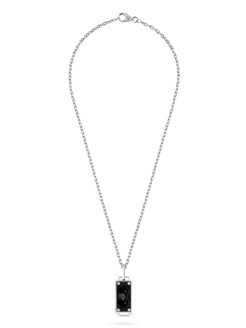 

Колье с декором Skull Philipp Plein, серебяный