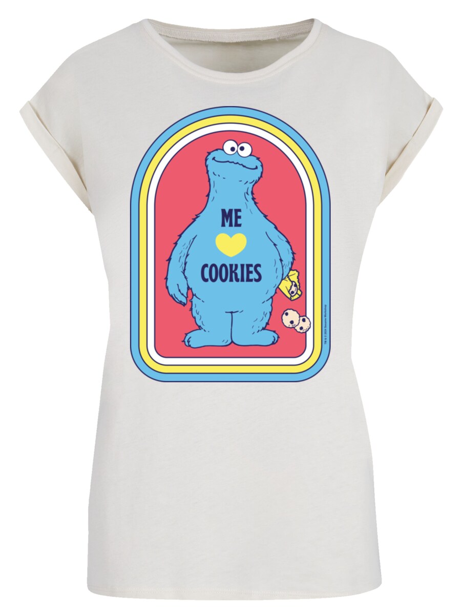 

Рубашка F4NT4STIC Sesame Street Cookie Monster Me, песочный