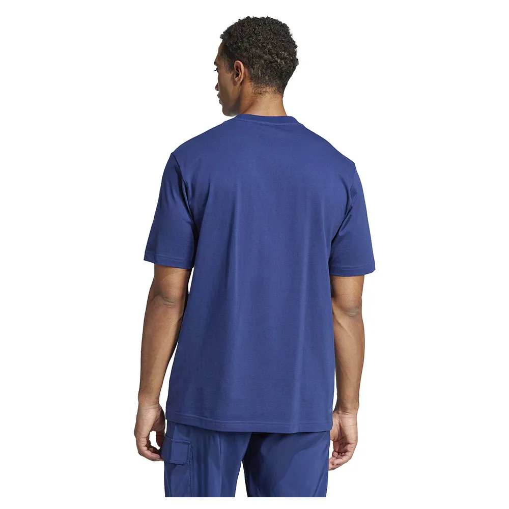 Футболка adidas Essentials Linear Single Jersey, синий — фото 2