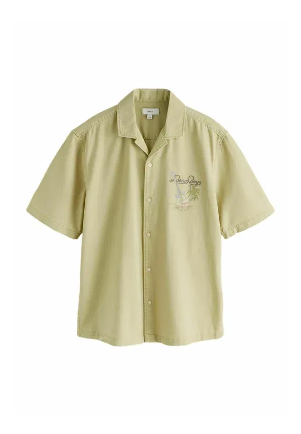 Футболка Next, Regular fit print short sleeve shirt, бежевая