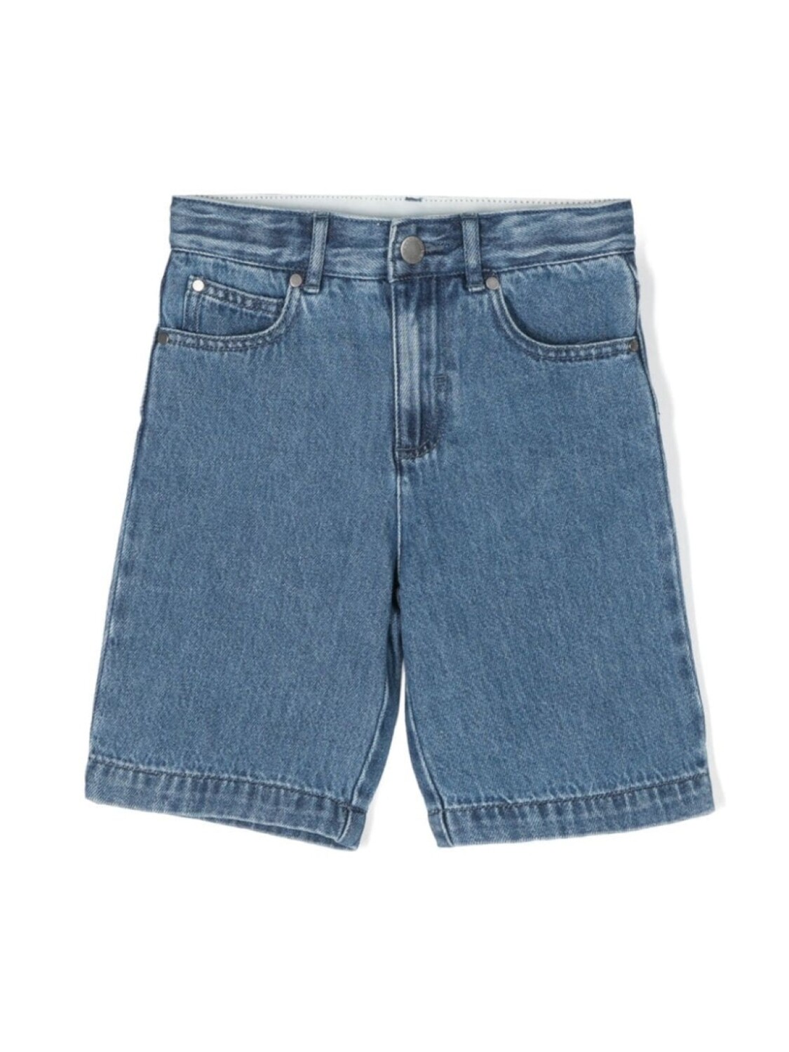 

Stella McCartney Kids джинсовые шорты с логотипом, синий