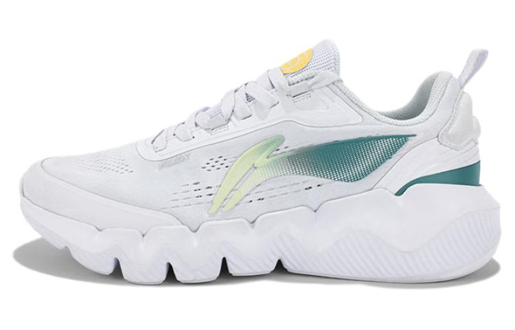 

ЛиНинг LN Fle Антискользящие Дышащие Легкие Низкие Повседневные Кроссовки Мужские Бело-Зеленые, Экрю