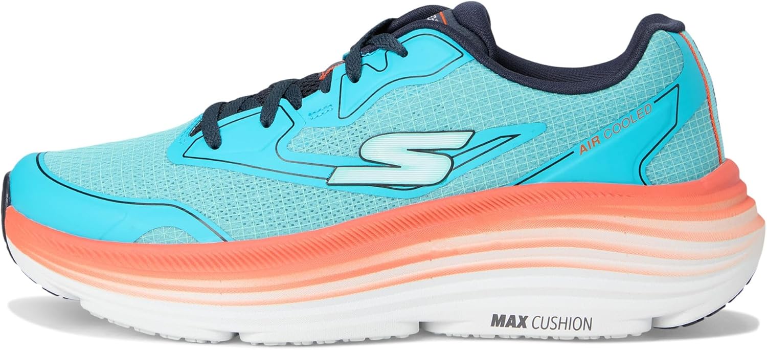 Мужские кроссовки Skechers Max Cushioning Endeavour - Space Angle, синий/оранжевый — фото 4