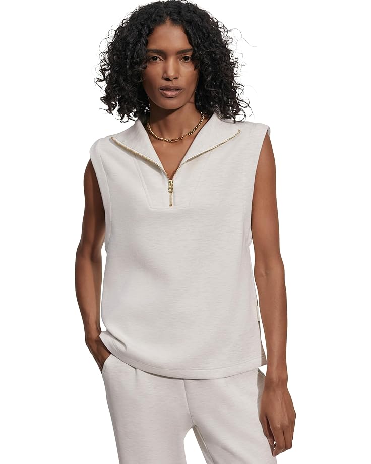 

Топ Varley Magnolia 2.0 1/2 Zip Tank, цвет Ivory Marl