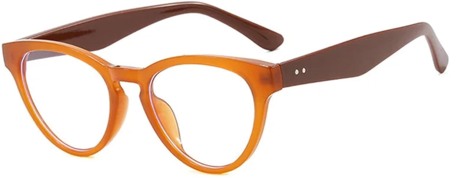 

Маленькие солнцезащитные очки «кошачий глаз» для женщин, модные винтажные очки из композитного материала, стильные солнцезащитные очки класса люкс generic, Orangebrown