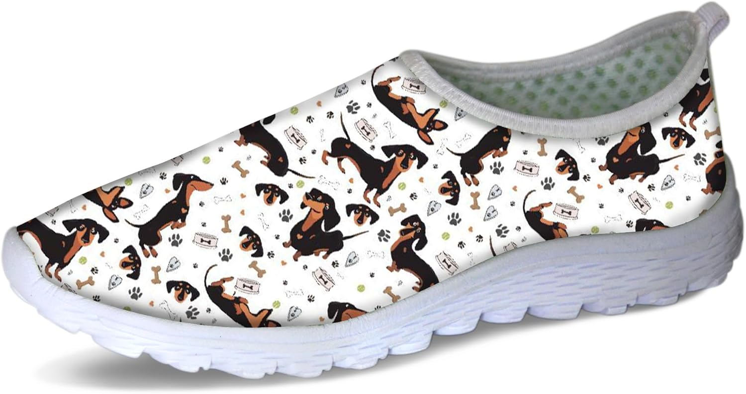 

Мужские кроссовки Forchrinse Green Palm Leaves, легкие, без шнурков, дышащие, для работы, спортзала и путешествий, Dachshund