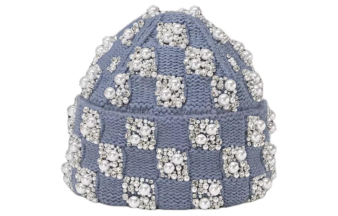 

Шапка мужская Louis Vuitton со стразами, серый