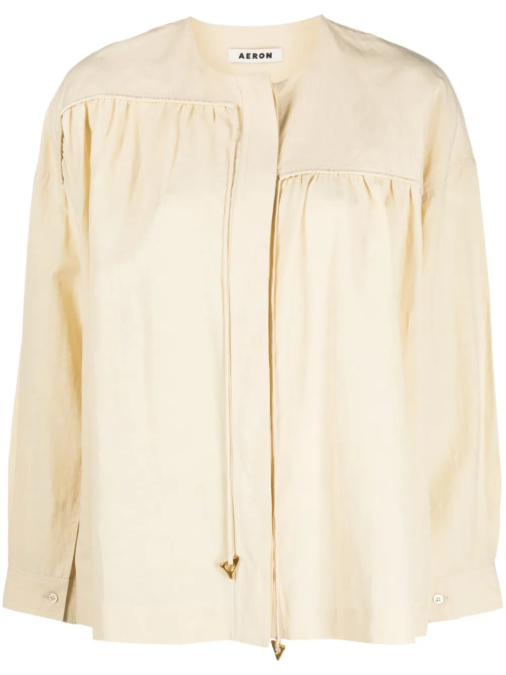 

Льняная блузка Imola со сборками Aeron, нейтральный