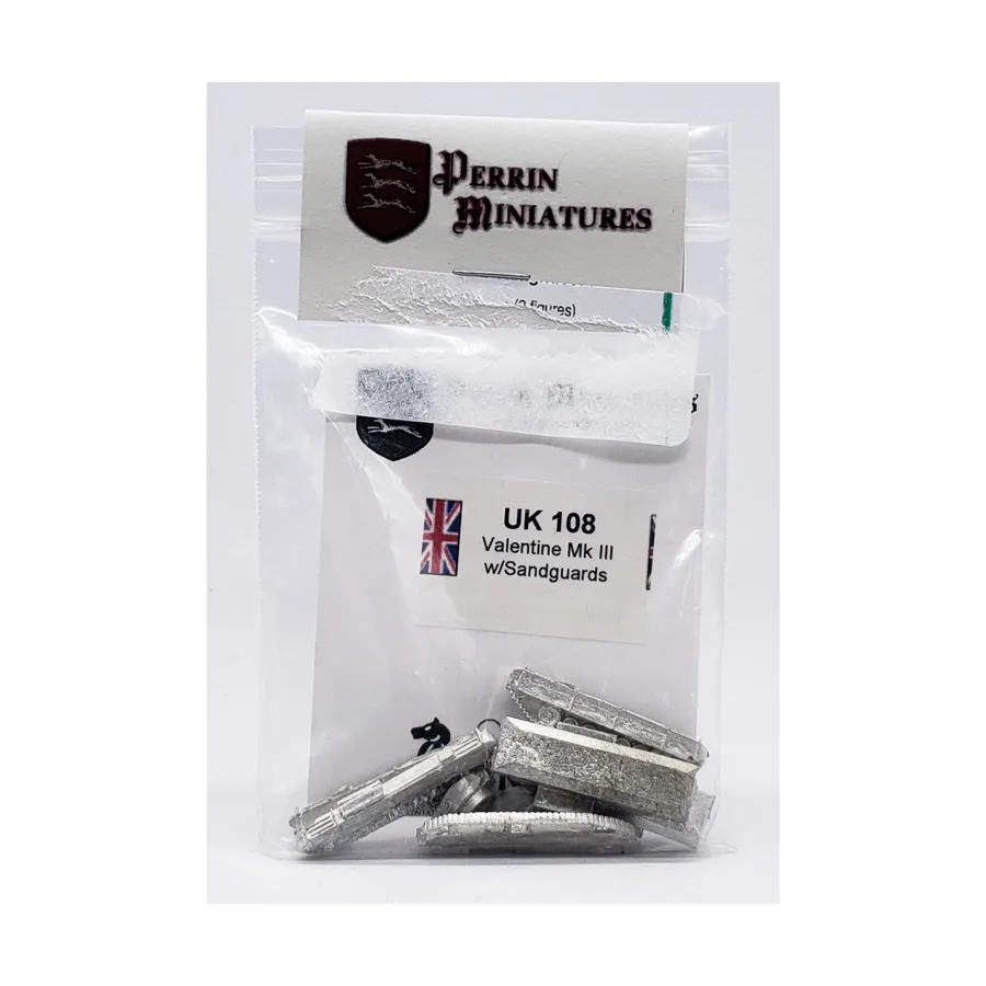 

Валентайн MK III с песчаными стражами, WWII Miniatures - UK & Commonwealth (10mm) (Perrin Miniatures)