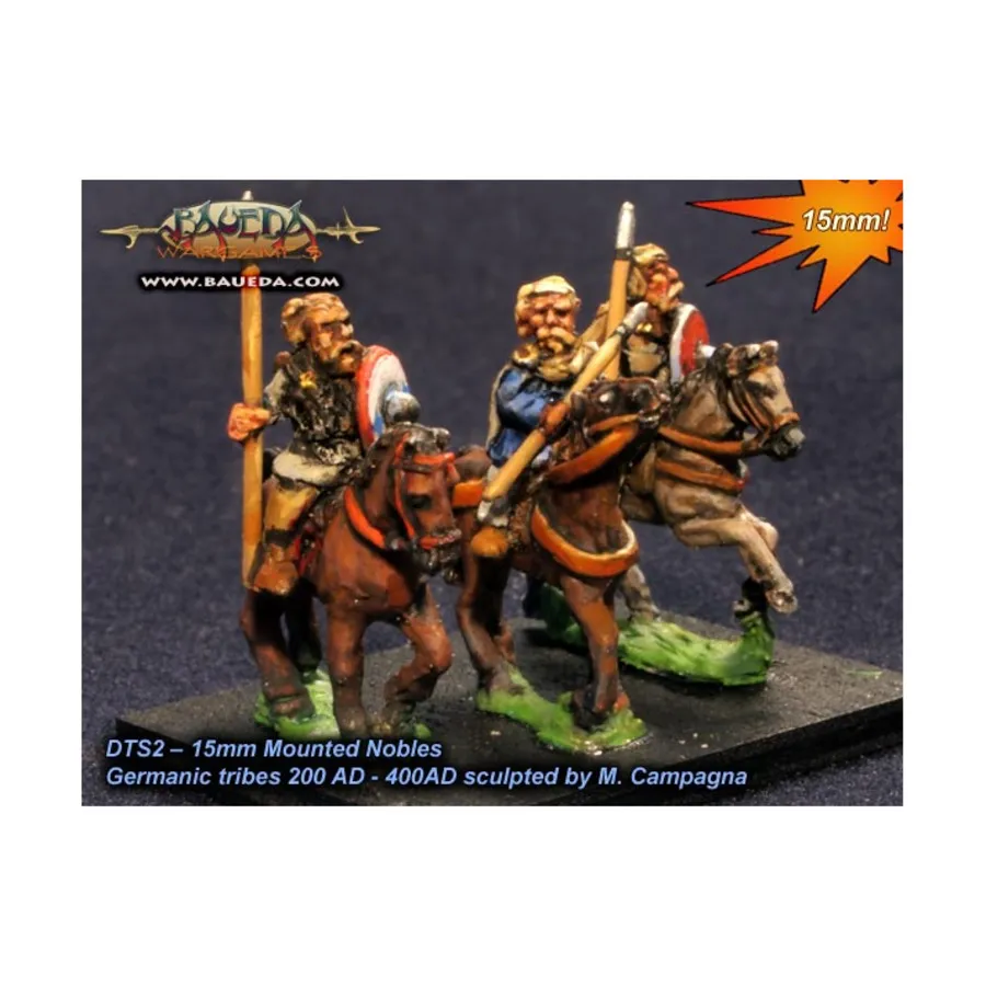 

Ранняя франкская или аламаннская конная знать, Historical Miniatures - Early Germans (15mm) (Baueda)
